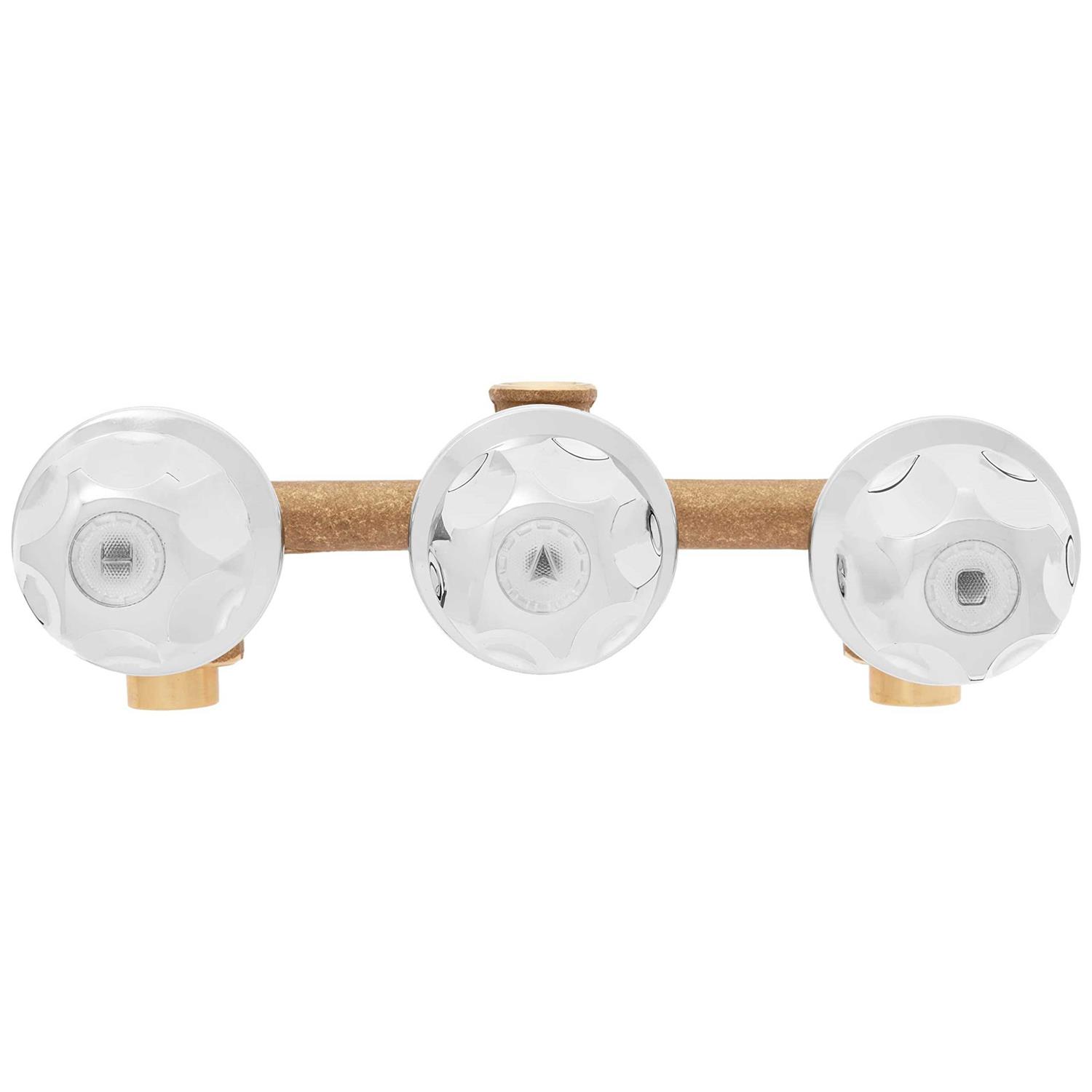 Elements of Design Ef110 Three Handle Tub Shower Faucet - Image 2