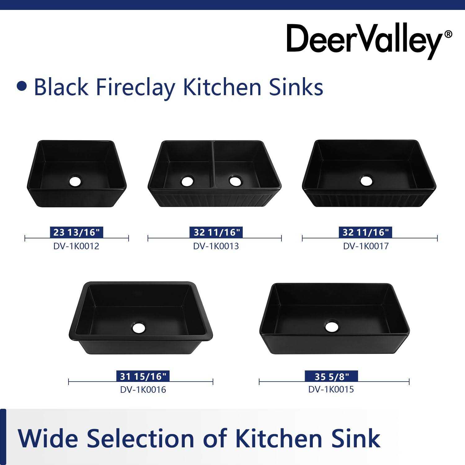 DeerValley DV-1K0017 Solstice Fireclay 33 L x 18 W Farmhouse Kitchen Sink - Image 2