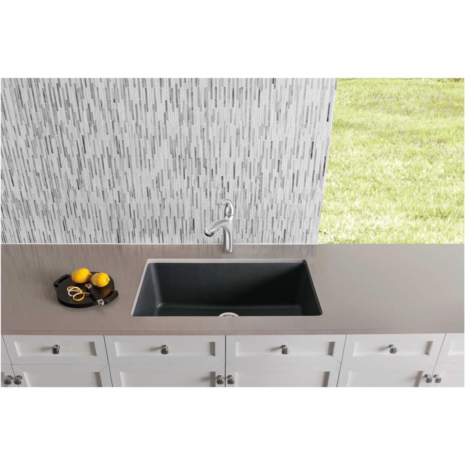 Blanco 442954 Grandis 33 inch Drop-in or Undermount Single Basin Silgranit Kitchen Sink - Image 4