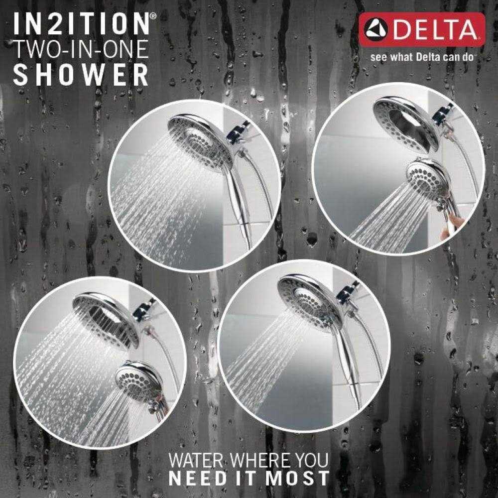 Delta In2ition 5-Setting Two-in-One Shower 58569 - Image 2
