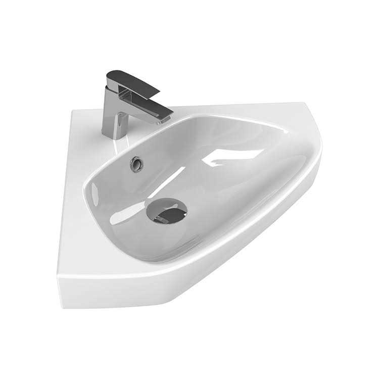CeraStyle by Nameeks Arda Ceramic 26'' Corner Bathroom Sink CeraStyle 001900-U - Image 3