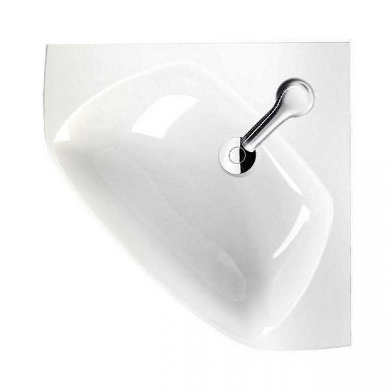 CeraStyle by Nameeks Arda Ceramic 26'' Corner Bathroom Sink CeraStyle 001900-U - Image 4