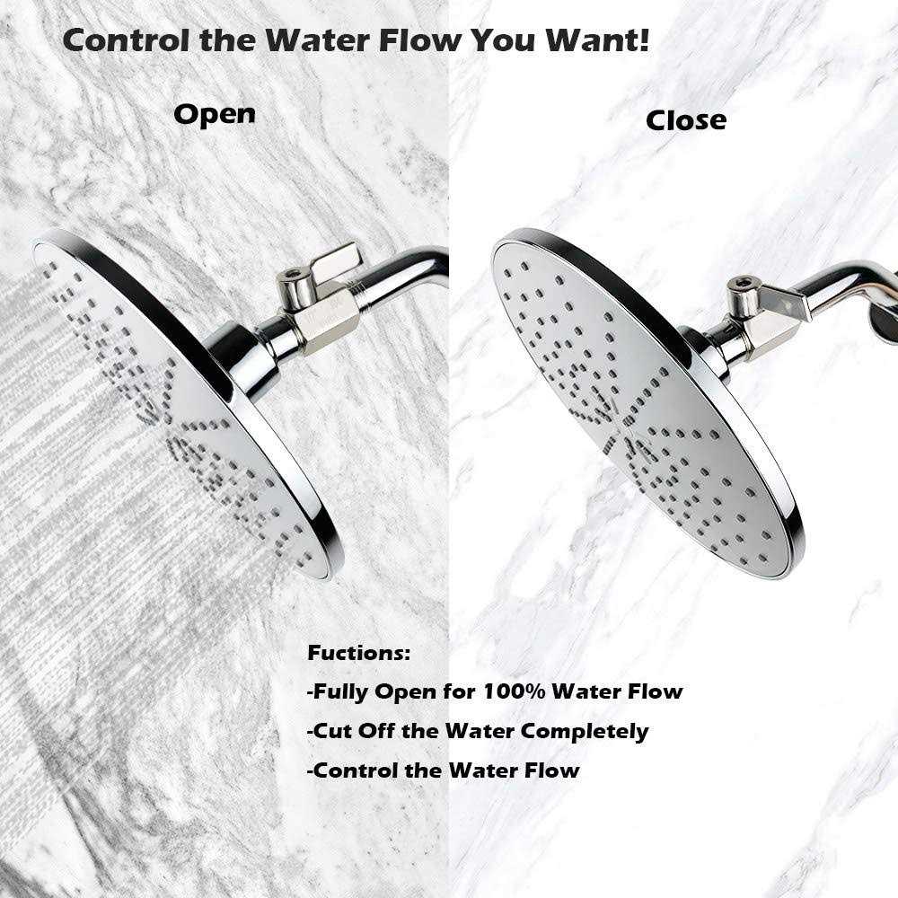 SHEKUSU Showerhead Shut Off Valve with Stainless Handle 304 Stainless Steel Mini Ball Valve NPT Thread - Image 5