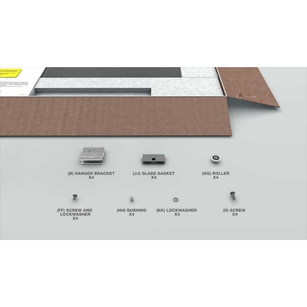 Delta Ashmore 48 in. W x 74-3/8 in. H Sliding Frameless Shower Door 5/16 in. 8 mm Clear Glass - Image 3