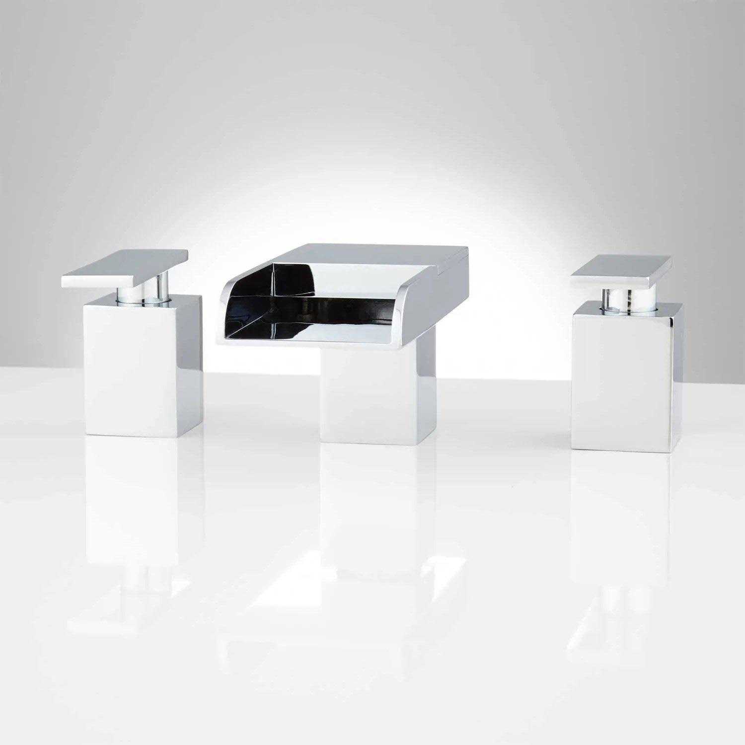 Signature Hardware 924621 Willis Widespread Waterfall Bathroom Faucet - Image 3