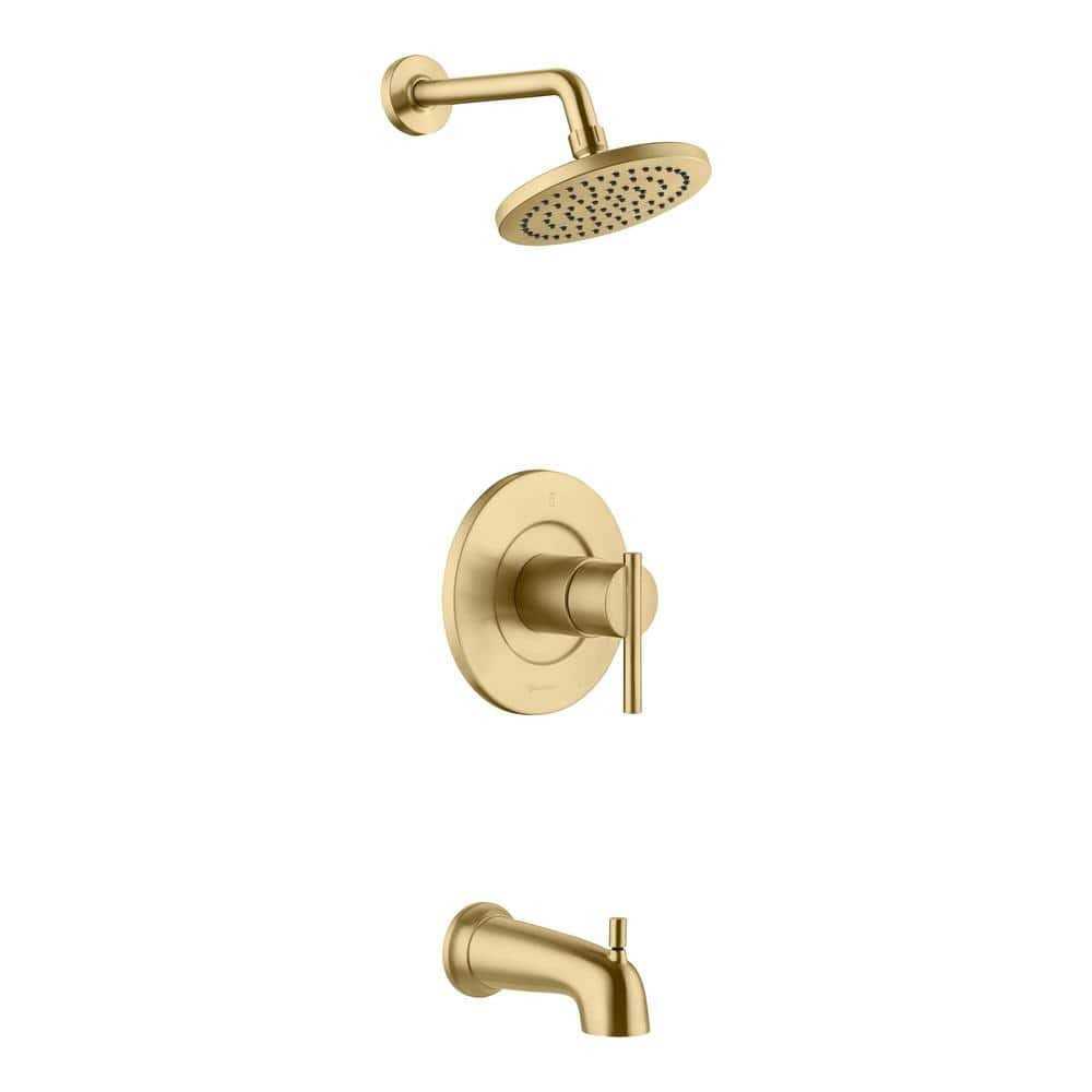 Glacier Bay 1005877850 Dorind Single-Handle 1-Spray Tub and Shower Faucet in Matte Gold