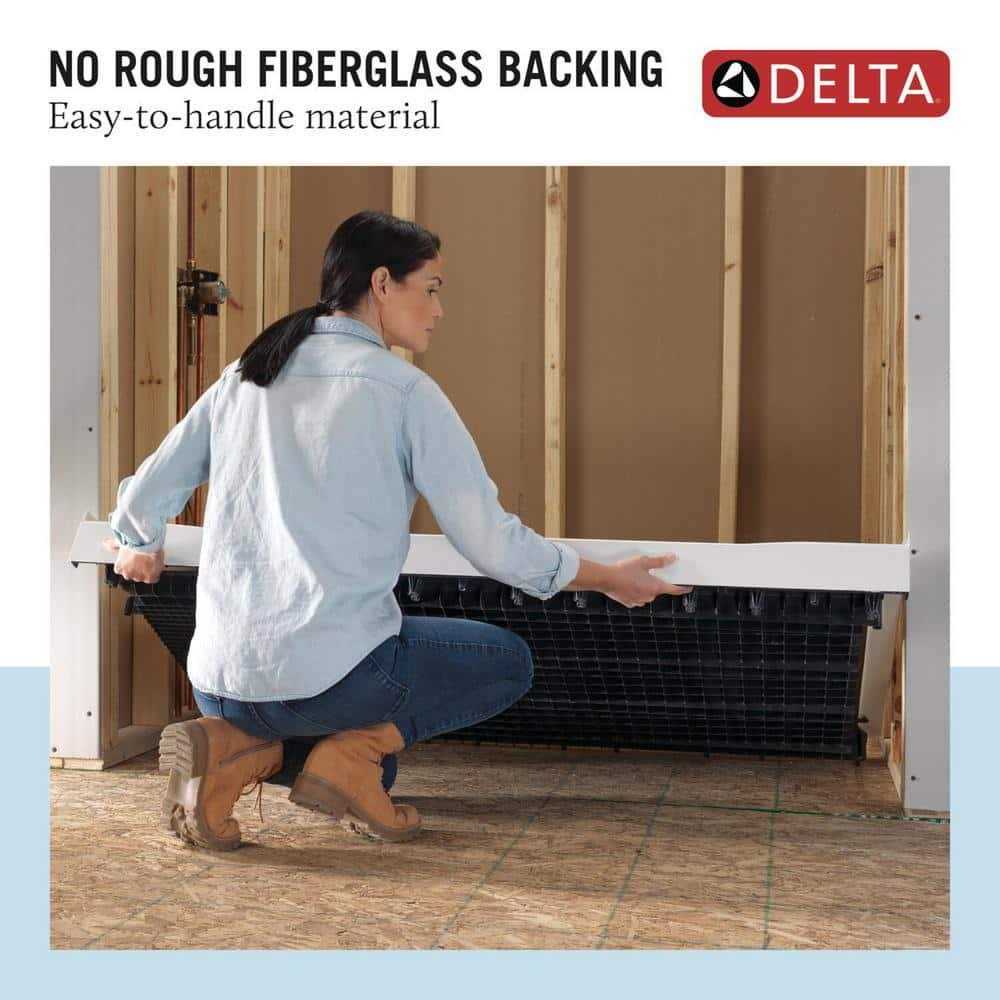 Delta Classic 500 48 in. L X 34 in. W Alcove Shower Pan Base with Center Drain - Image 4