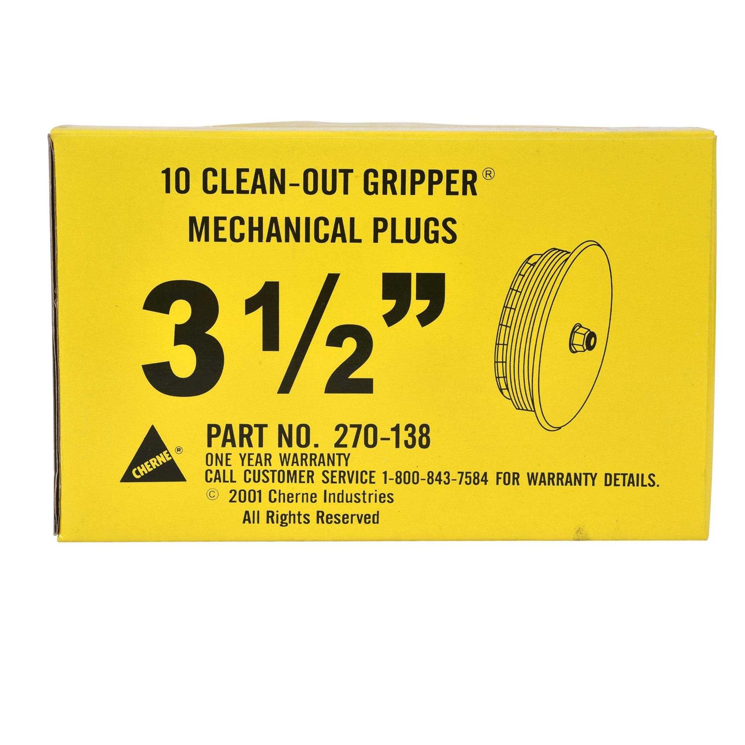 Cherne 270138 3-1/2 Clean-Out Gripper Plug - Image 3