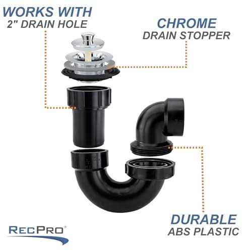RecPro RV Shower Drain/bathtub Drain P Trap RV Plumbing - Image 3