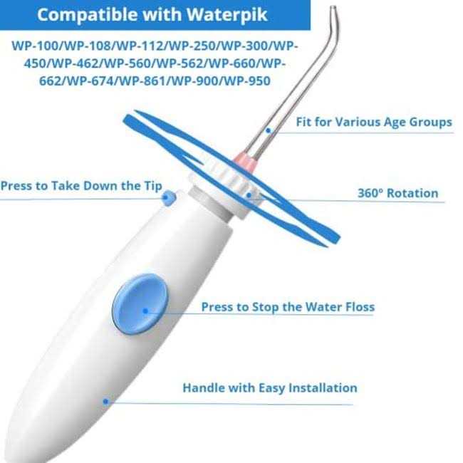 Replacement Hose and Handle for Waterpik Waterpik Replacement Parts Water Flosser Tube Repair Kit Accessories - Image 3