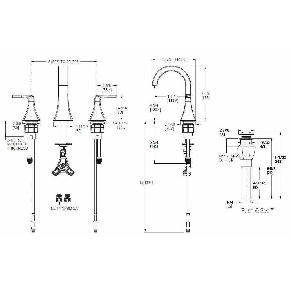 Pfister Bruxie Bathroom Sink Faucet 8-Inch Widespread - Image 5
