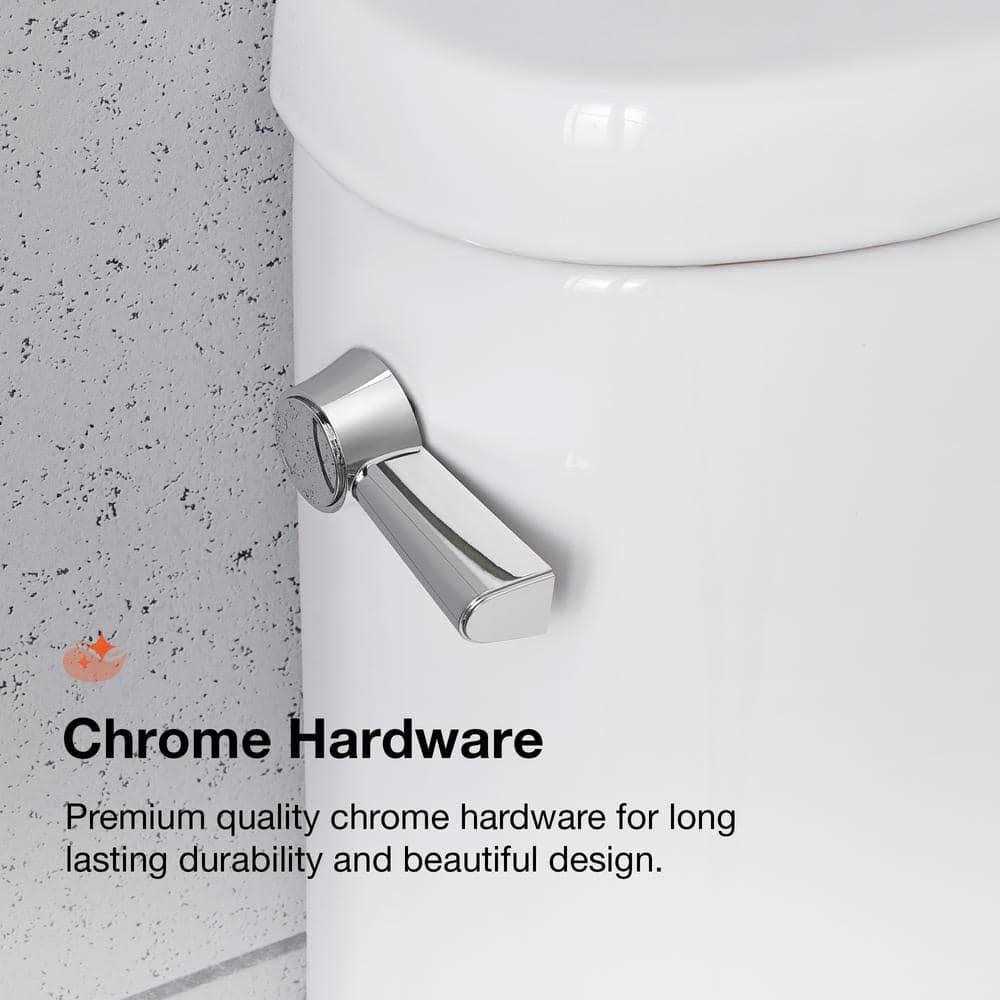 Glacier Bay Hartridge 1-Piece 1.0/1.6 GPF Dual Flush Elongated Toilet - Image 2