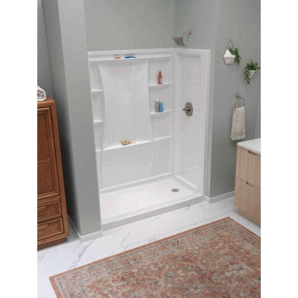 Delta Classic 500 60 in. x 32 in. Right Drain Shower Pan - Image 3