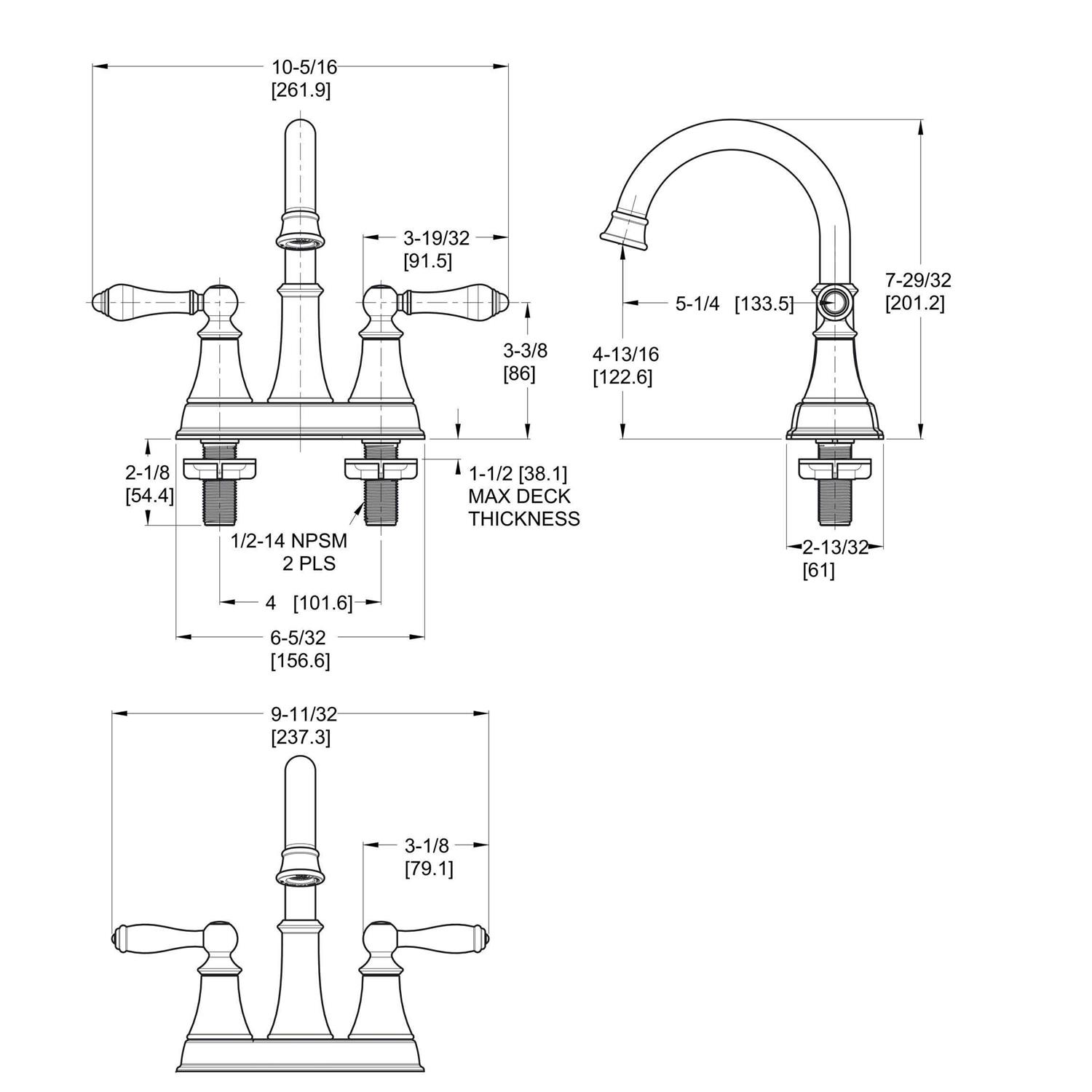 Pfister LF-048-COPC Courant Centerset Bathroom Faucet Polished Chrome - Image 3