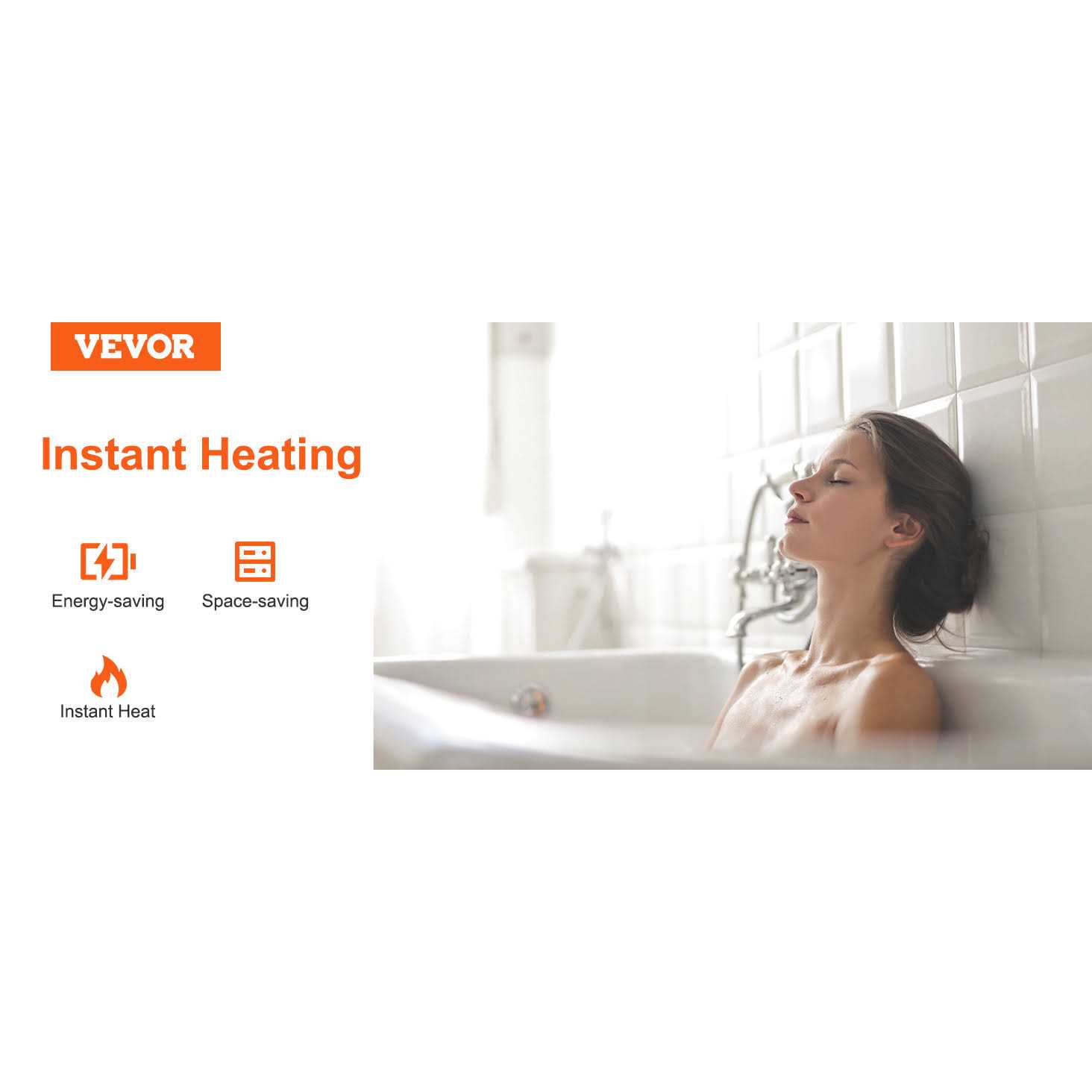 VEVOR Electric Tankless Water Heater 8kw Instant Hot Water Heater - Image 4