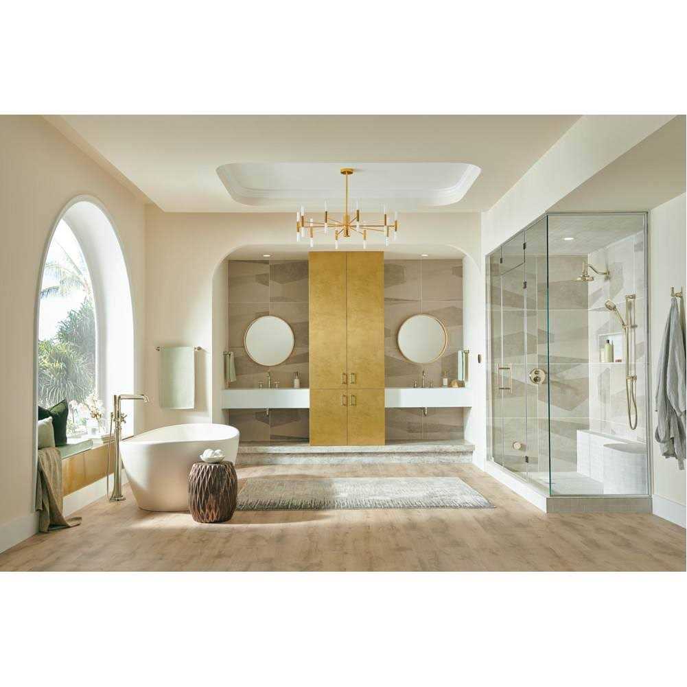 Brizo Invari Widespread Lavatory Faucet with Arc Spout 65376LF-PNLHP - Image 3