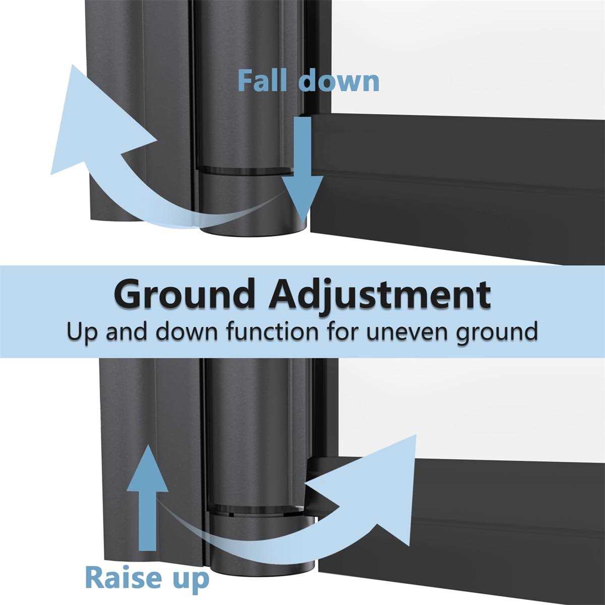 Exbrite 72 in.H Pivot Frameless Shower Door,1/4 in. Clear Glass Pivot Swing Shower Doors - Image 5