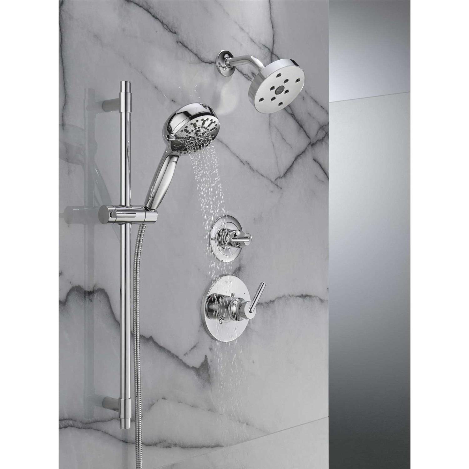 Delta 51584-PR ProClean 7-Spray Hand Shower with Slide Bar - Image 4