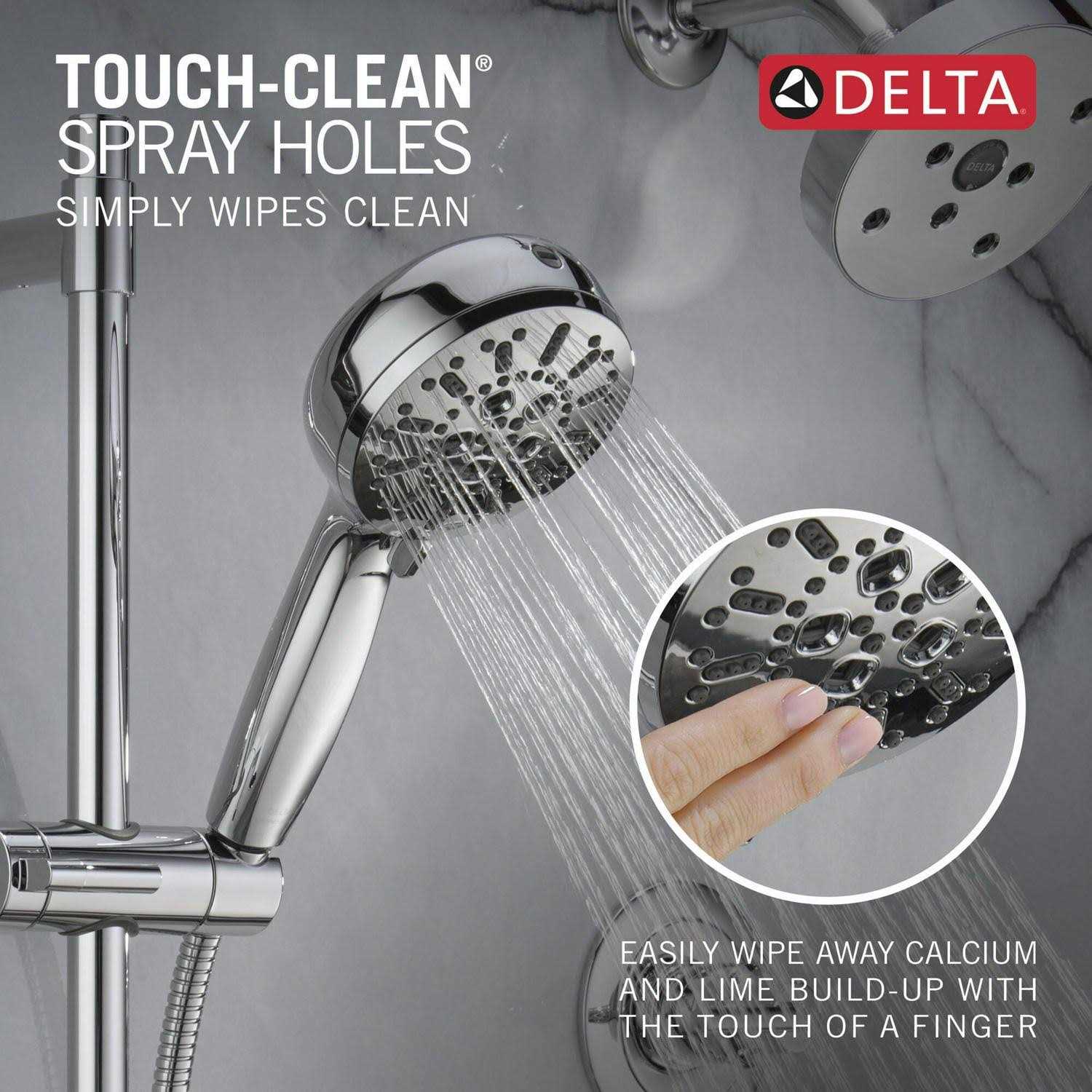 Delta 51584-PR ProClean 7-Spray Hand Shower with Slide Bar - Image 5