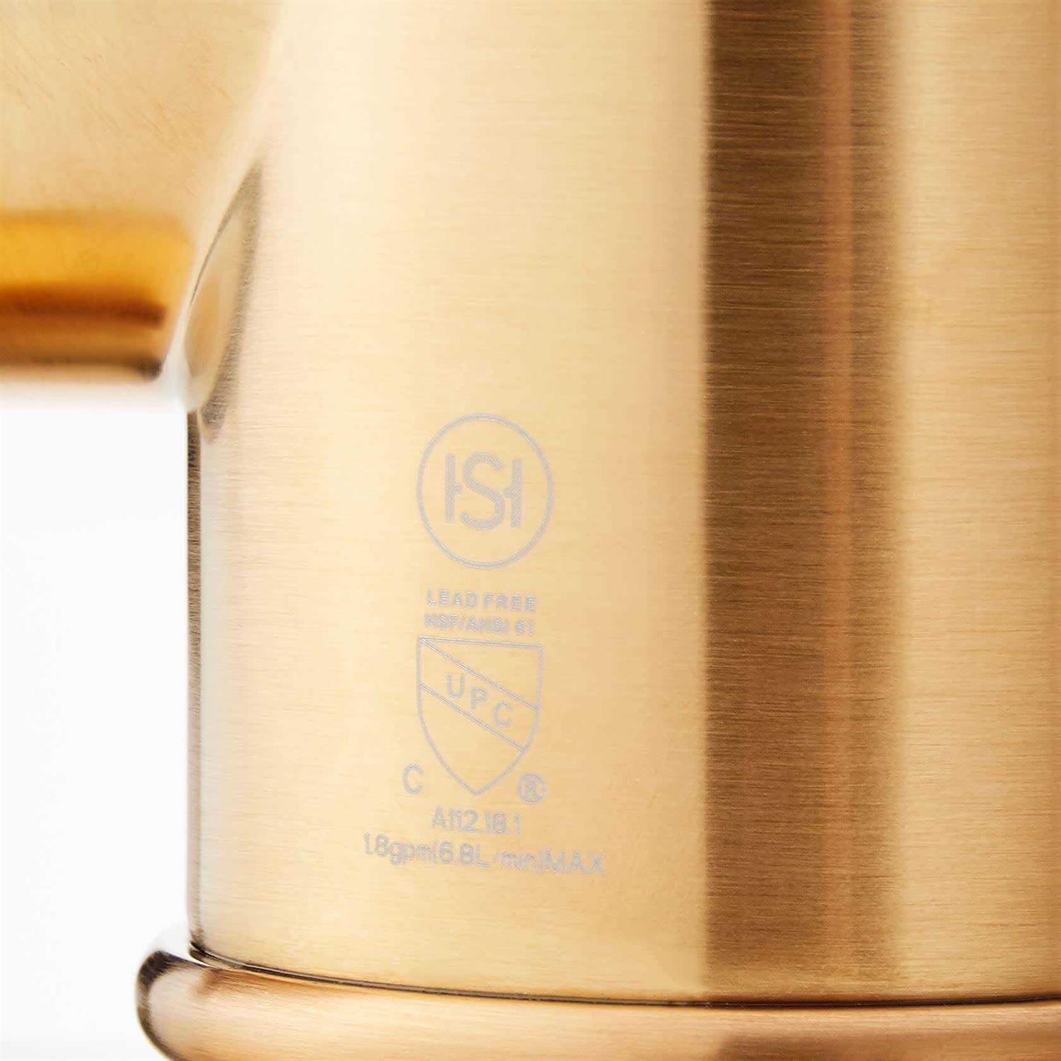 Signature Hardware Amberley Single Handle Pull Down Sprayer Kitchen Faucet - Image 4