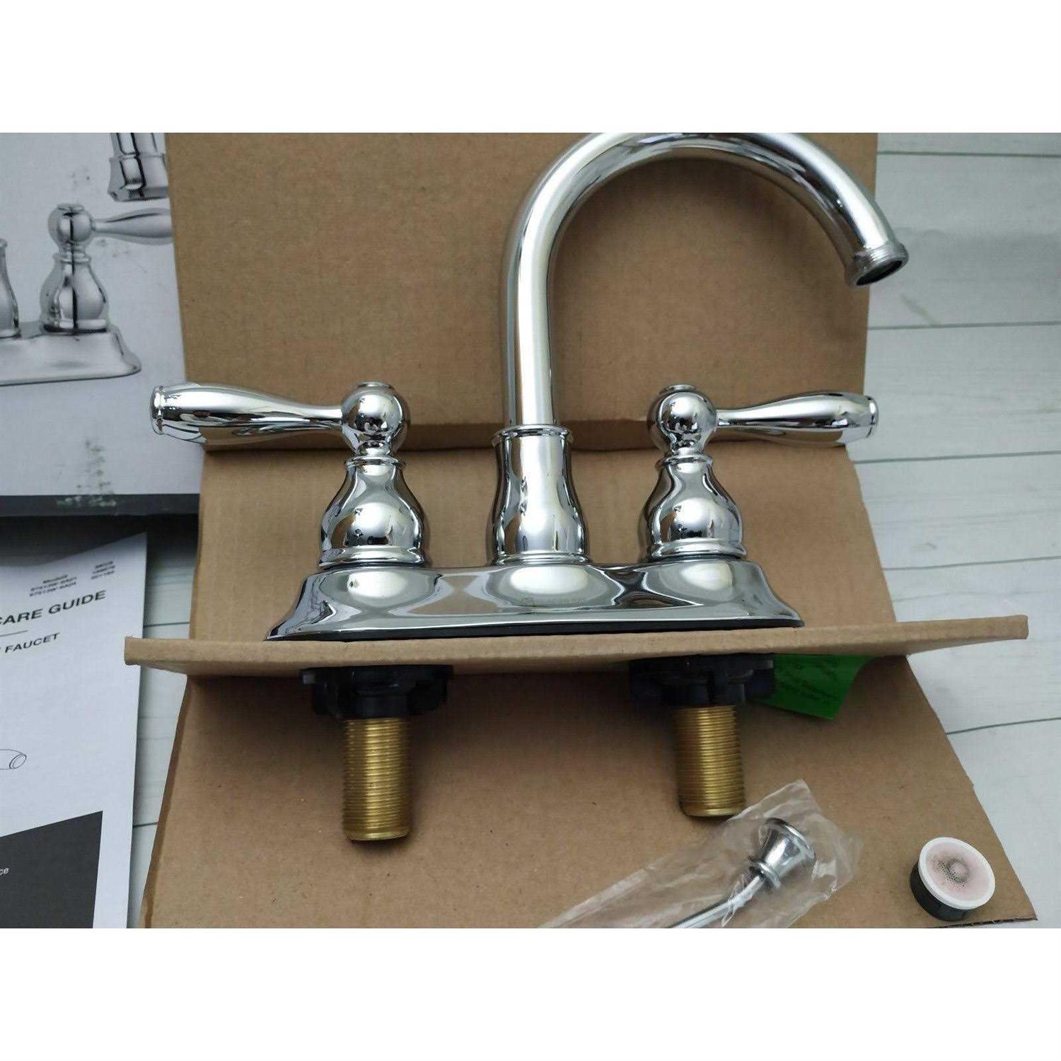 Glacier Bay Mandouri 4 in. Centerset 2-Handle High-Arc Bathroom Faucet - Image 3