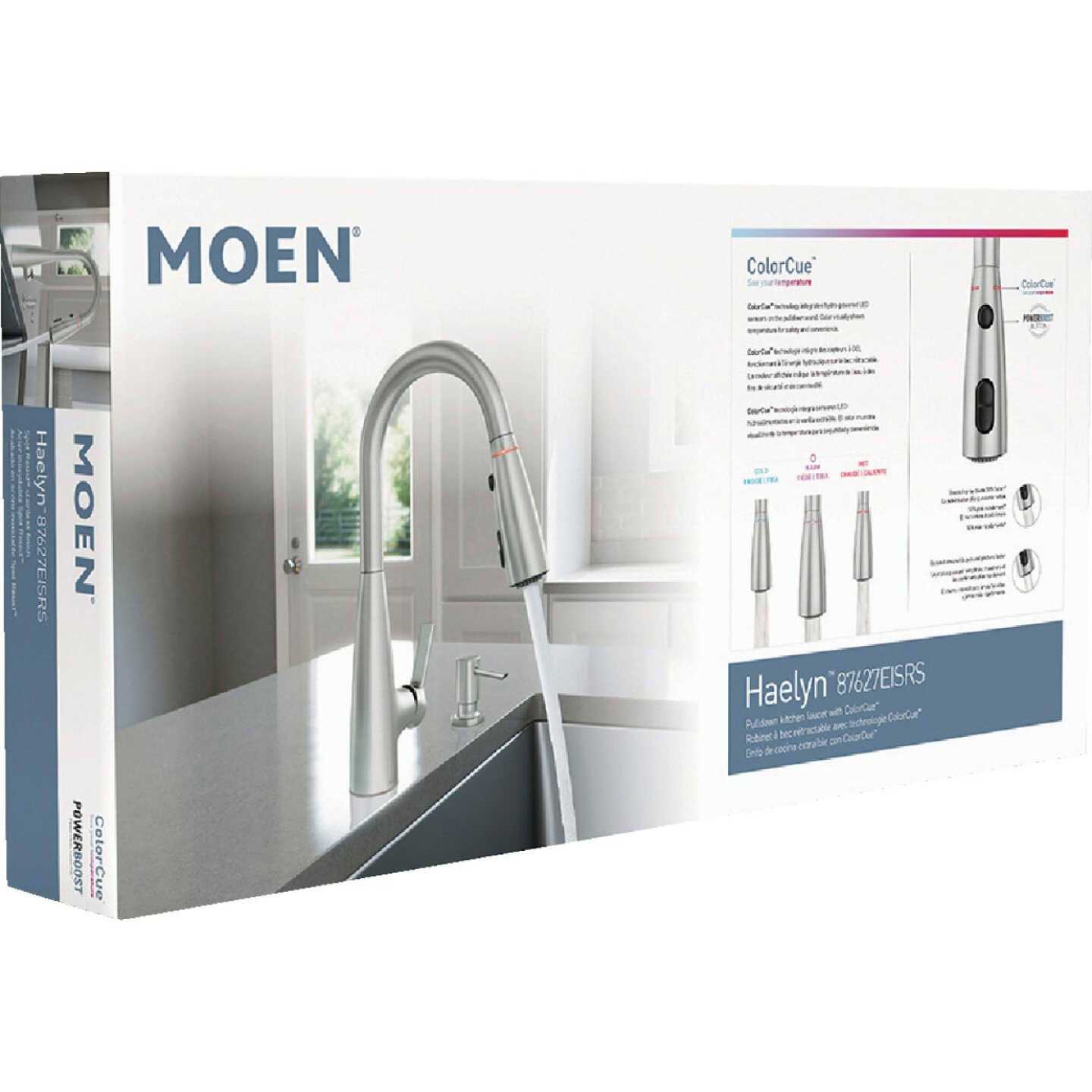 Moen Haelyn Single-Handle Pull-Down Sprayer Kitchen Faucet with Reflex and Power Clean 87627 - Image 2