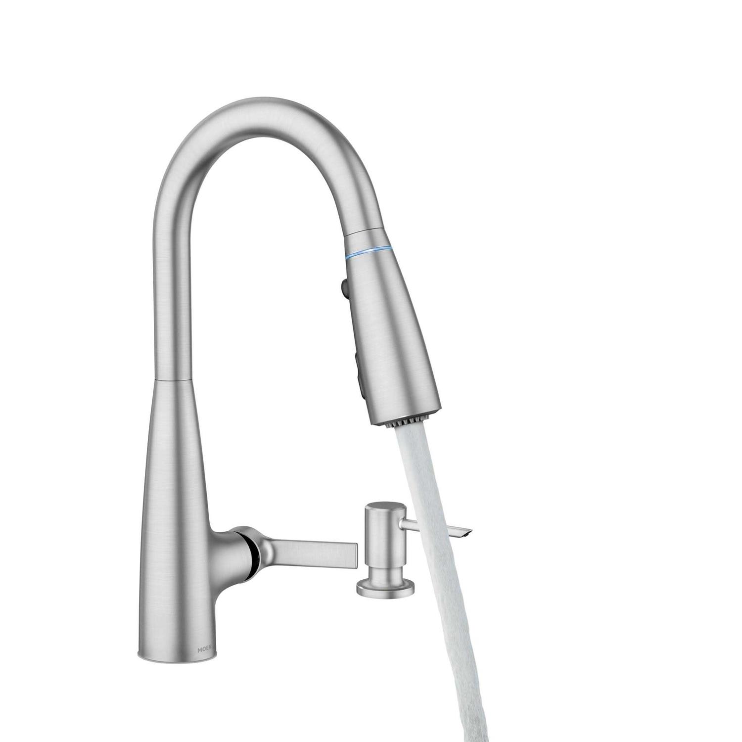 Moen Haelyn Single-Handle Pull-Down Sprayer Kitchen Faucet with Reflex and Power Clean 87627 - Image 4