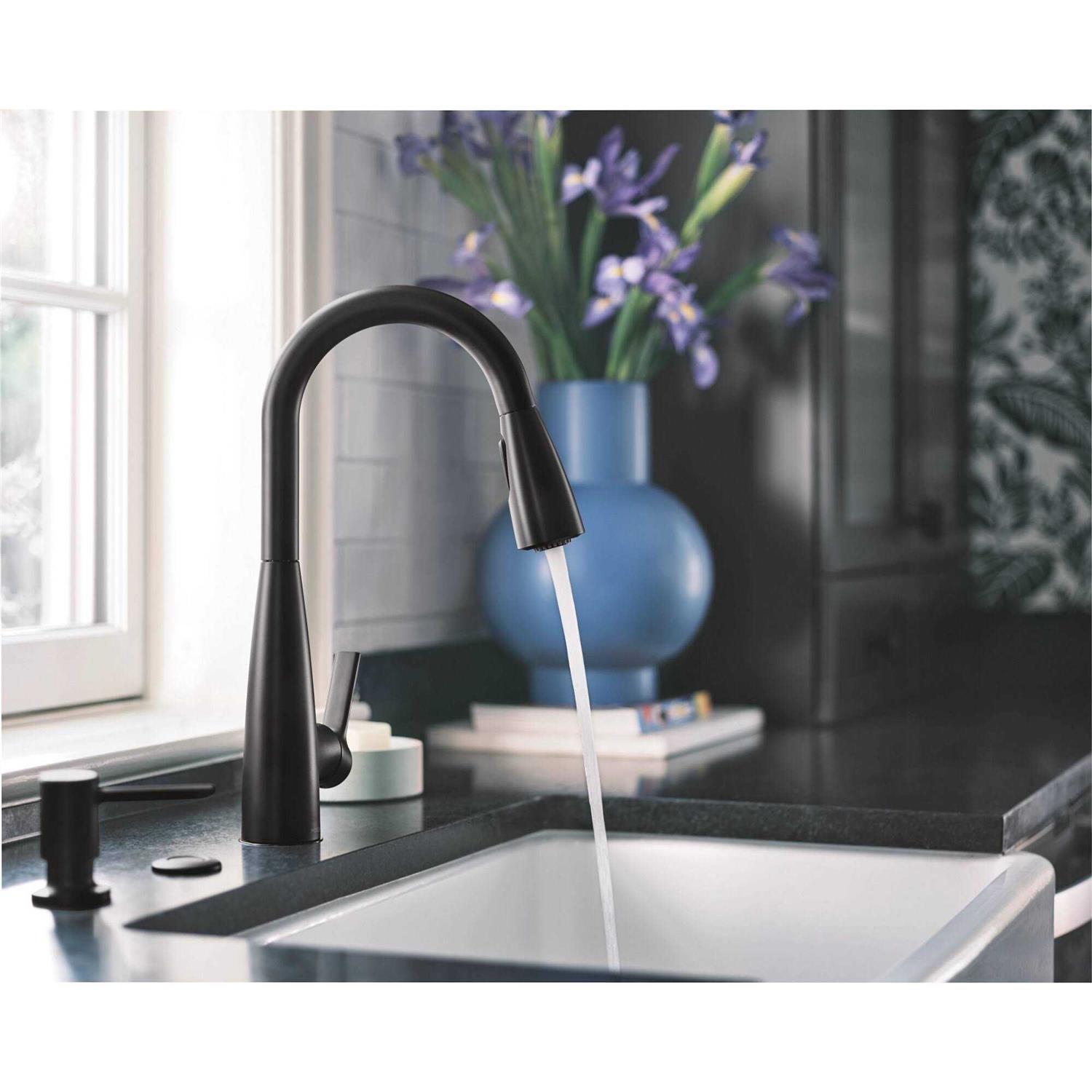 Moen Haelyn Single-Handle Pull-Down Sprayer Kitchen Faucet with Reflex and Power Clean 87627 - Image 2