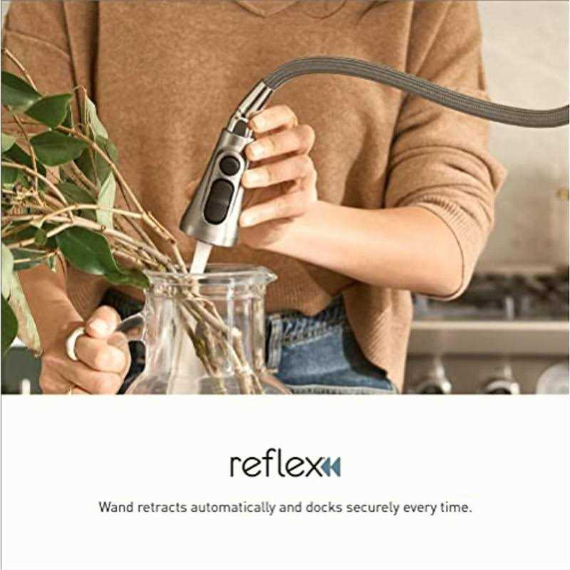Moen Haelyn Single-Handle Pull-Down Sprayer Kitchen Faucet with Reflex and Power Clean 87627 - Image 4