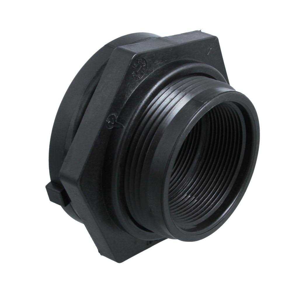 Norwesco 2 Double Threaded Polypropylene Bulkhead Fitting - Image 3