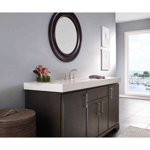 Moen WS84551SRN Darcy 2 Handle Widespread Bathroom Faucet Brushed Nickel - Image 2