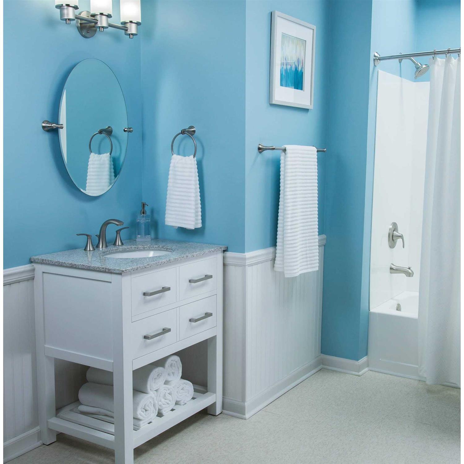 Moen WS84551SRN Darcy 2 Handle Widespread Bathroom Faucet Brushed Nickel - Image 3