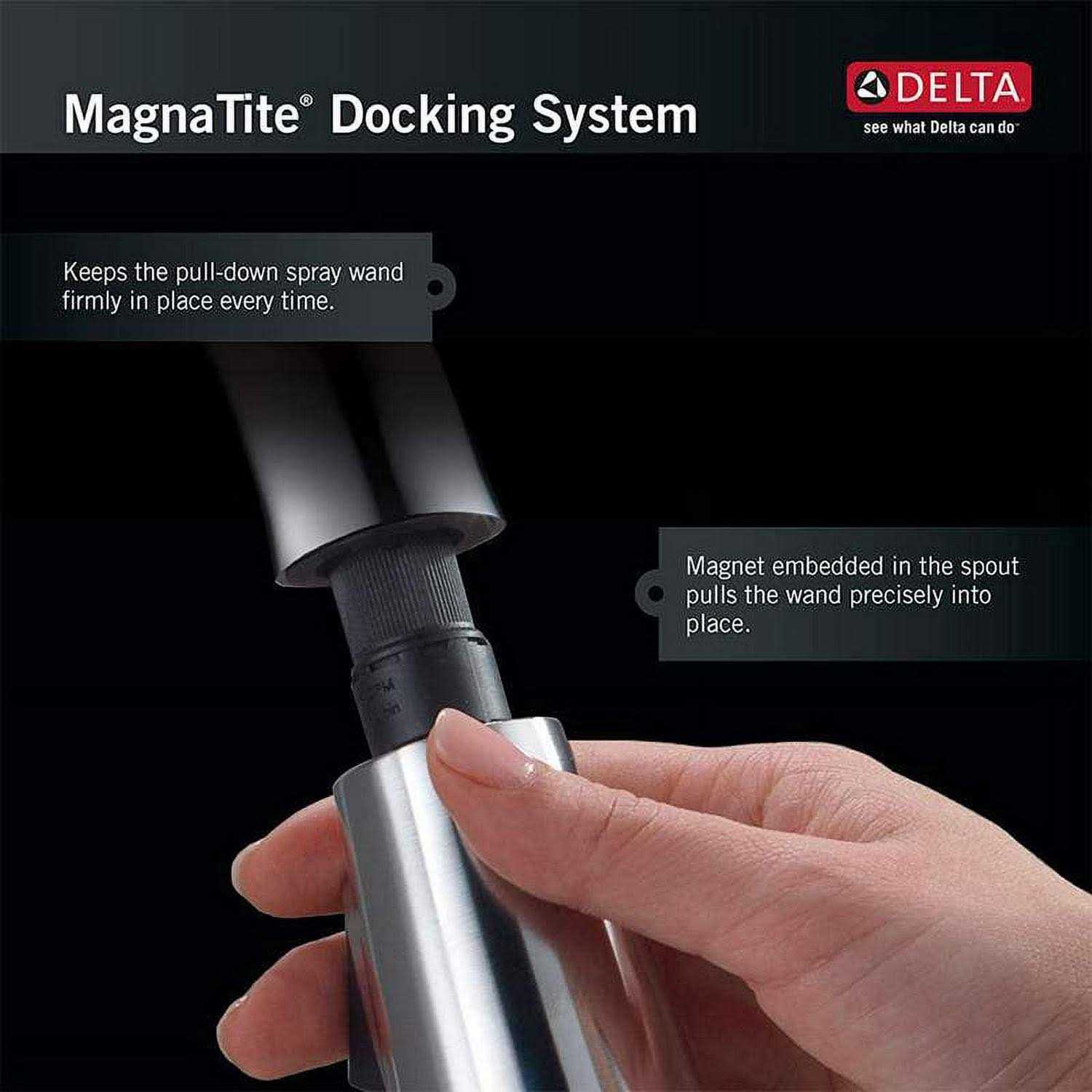 Delta Leland Single Handle Pull Down Kitchen Faucet - Image 3