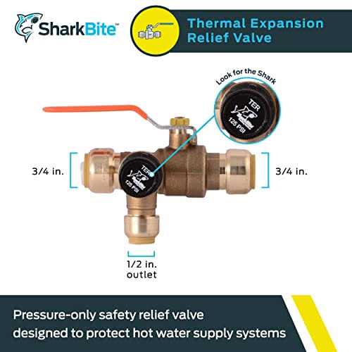 SharkBite 3/4 in. Brass Thermal Expansion Relief Valve 25704LF - Image 4