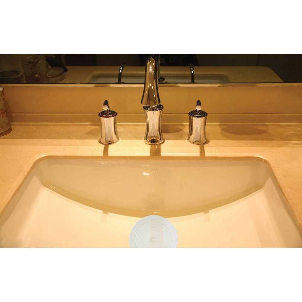 V-top Tub Stopper 2 Pack, 6 inches Large Silicone Drain Plug Hair Stopper Flat Suction Cover for Kitchen Bathroom and Laundry - Image 4