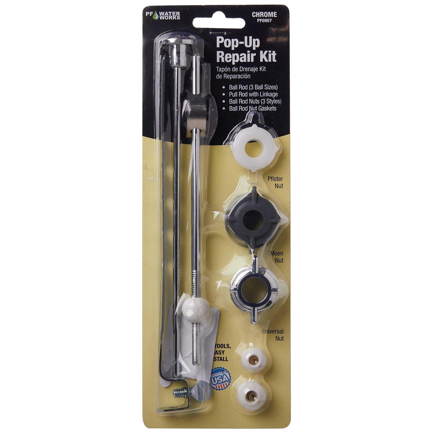 PF WaterWorks Universal Pop-Up Drain Repair Kit - Image 2