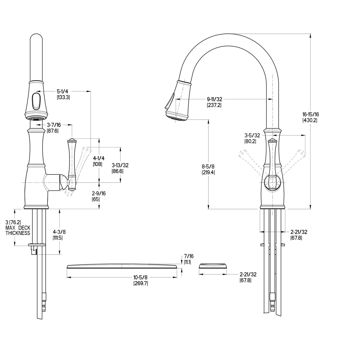 Pfister Wheaton Single Handle Pull Down Kitchen Faucet GT529-WH1 - Image 2