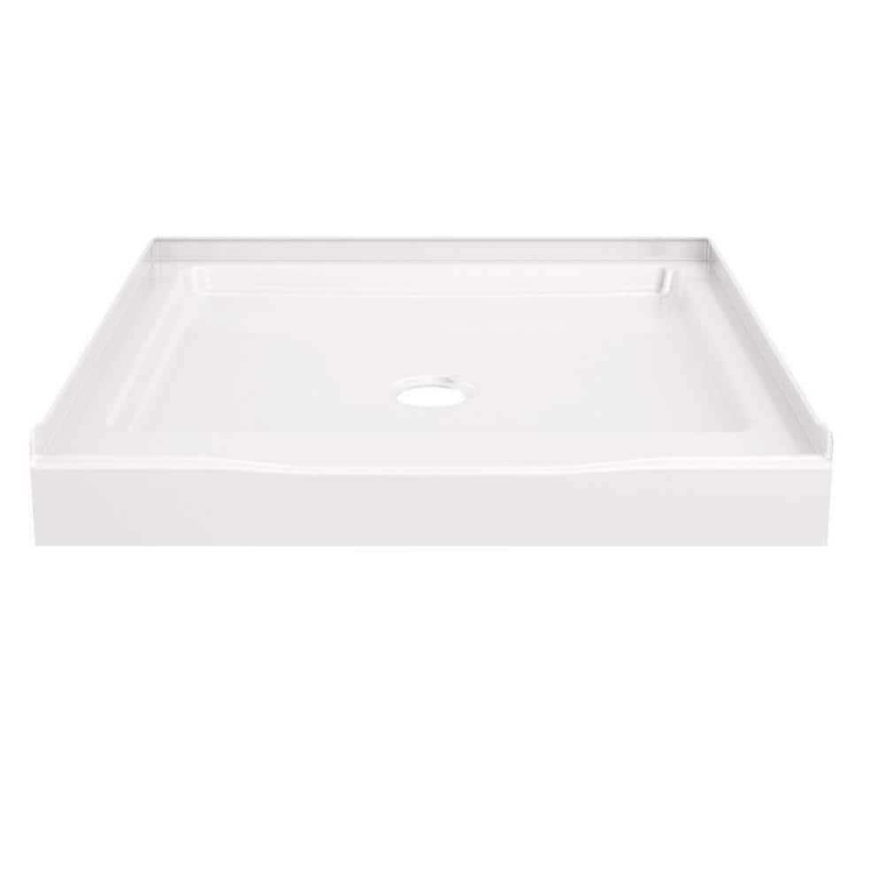 Delta Classic 500 Shower Base Center Drain Gloss White