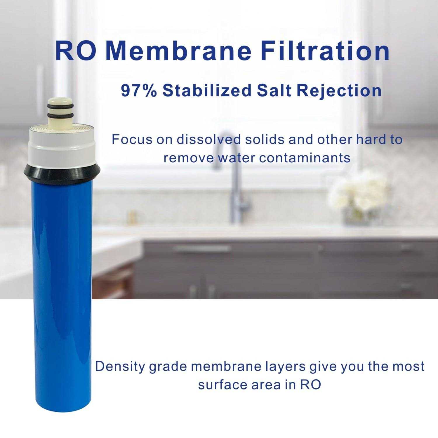 Compatible Replacement Filter Set With Membrane for Rainsoft UF50 21179 Reverse Osmosis System - Image 5