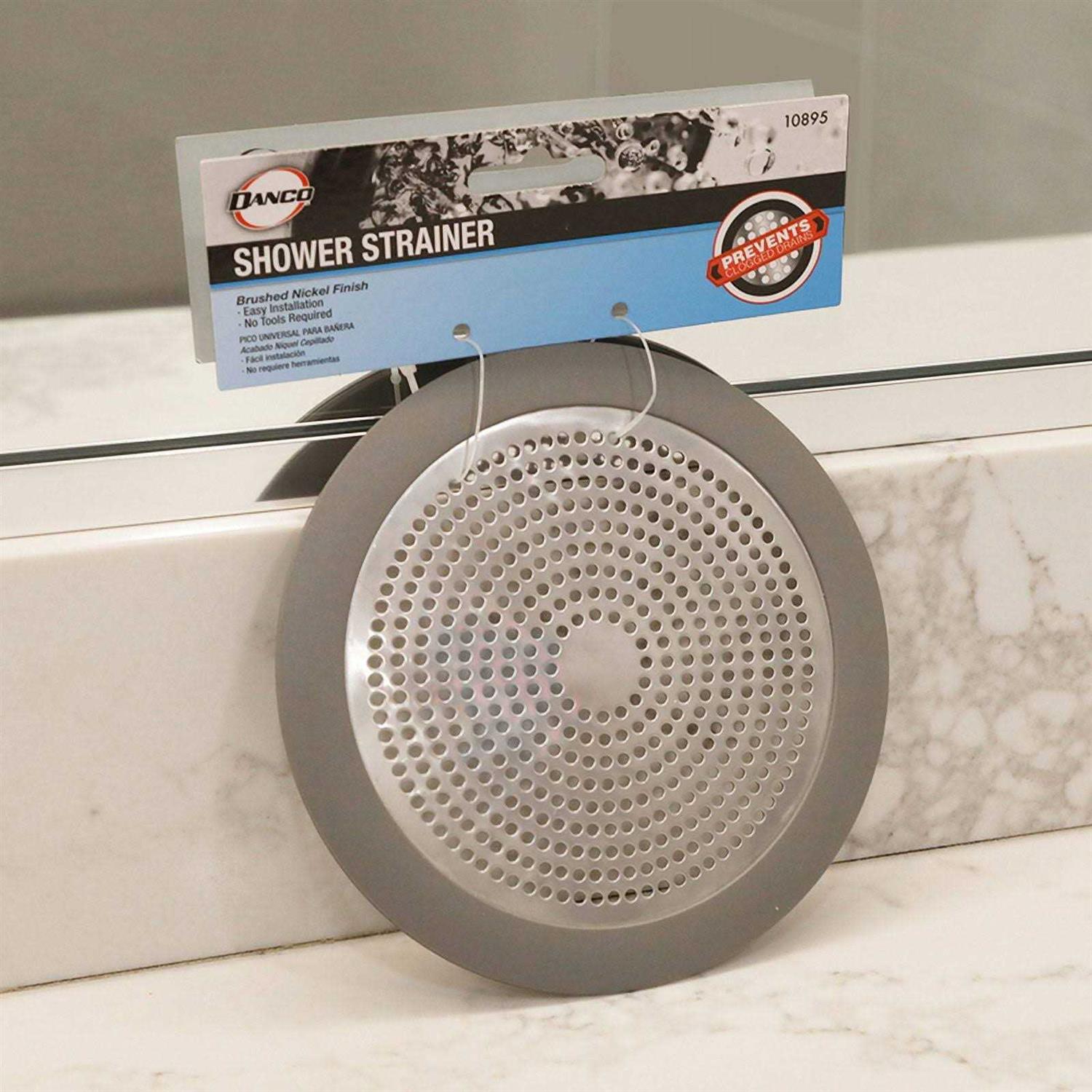 Danco Brushed Nickel 5-3/4 in. Shower Strainer 10895 - Image 4