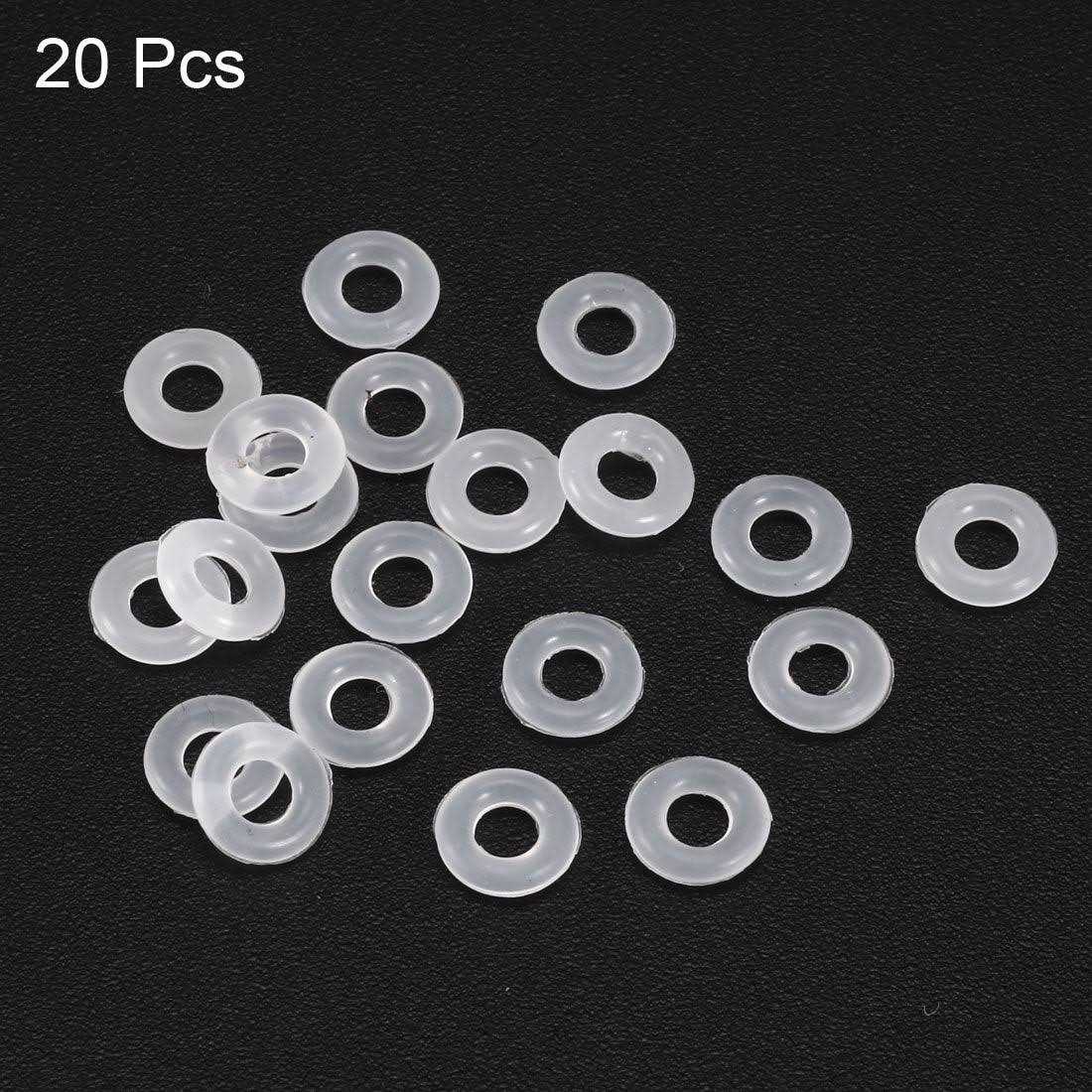 Uxcell Silicone O-Rings OD ID 2.4mm Width VMQ Seal Gasket for Compressor Valves Pipe Repair - Image 2