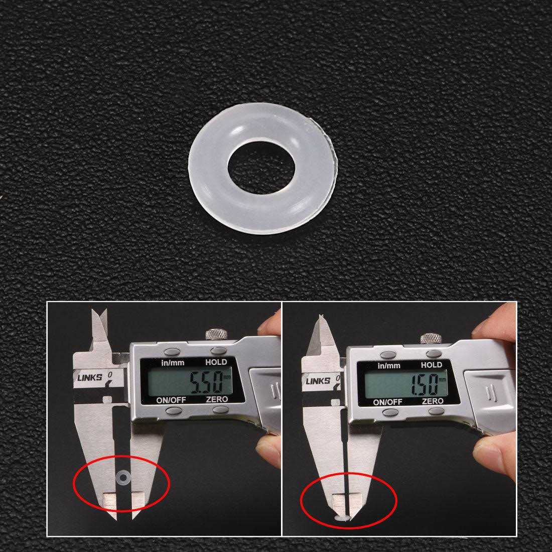 Uxcell Silicone O-Rings OD ID 2.4mm Width VMQ Seal Gasket for Compressor Valves Pipe Repair - Image 5