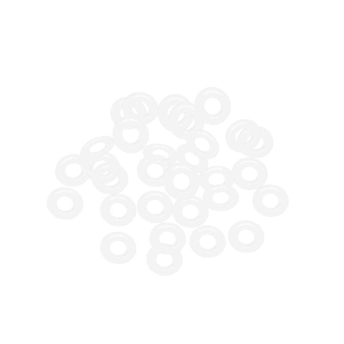 Uxcell Silicone O-Rings OD ID 2.4mm Width VMQ Seal Gasket for Compressor Valves Pipe Repair