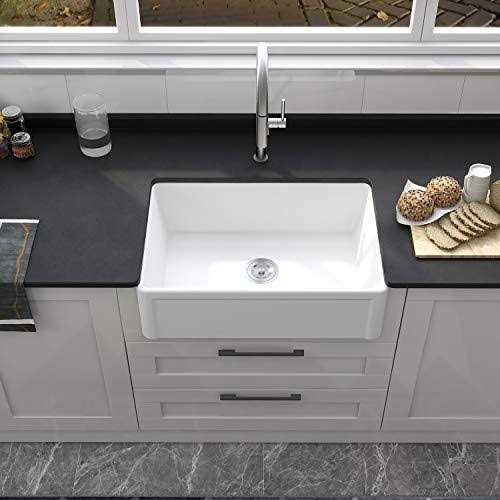 DeerValley Large Capacity Undermount Farmhouse Ceramic Kitchen Sink DV-1K016 - Image 2