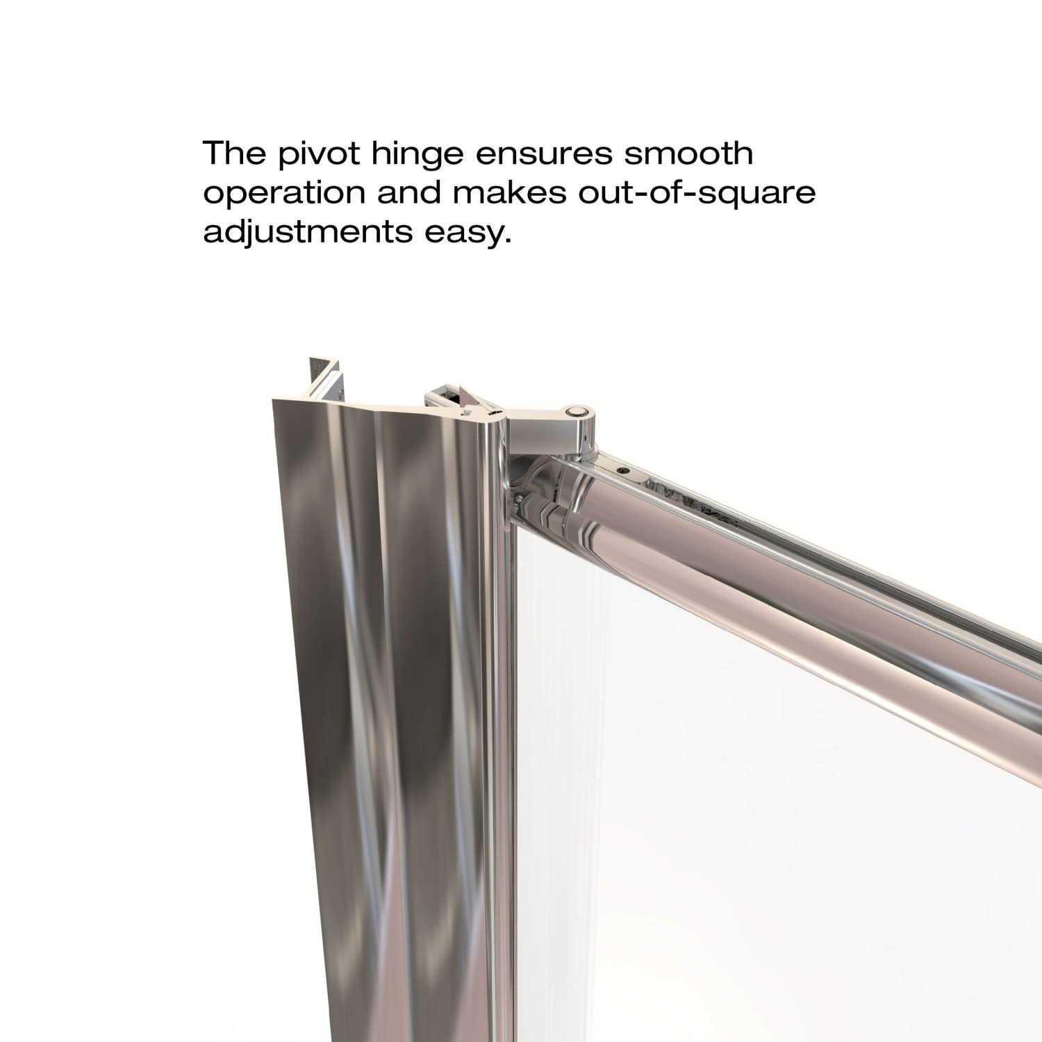 Basco Sopora 29'' x 63.5'' Pivot Framed Shower Door - Image 3