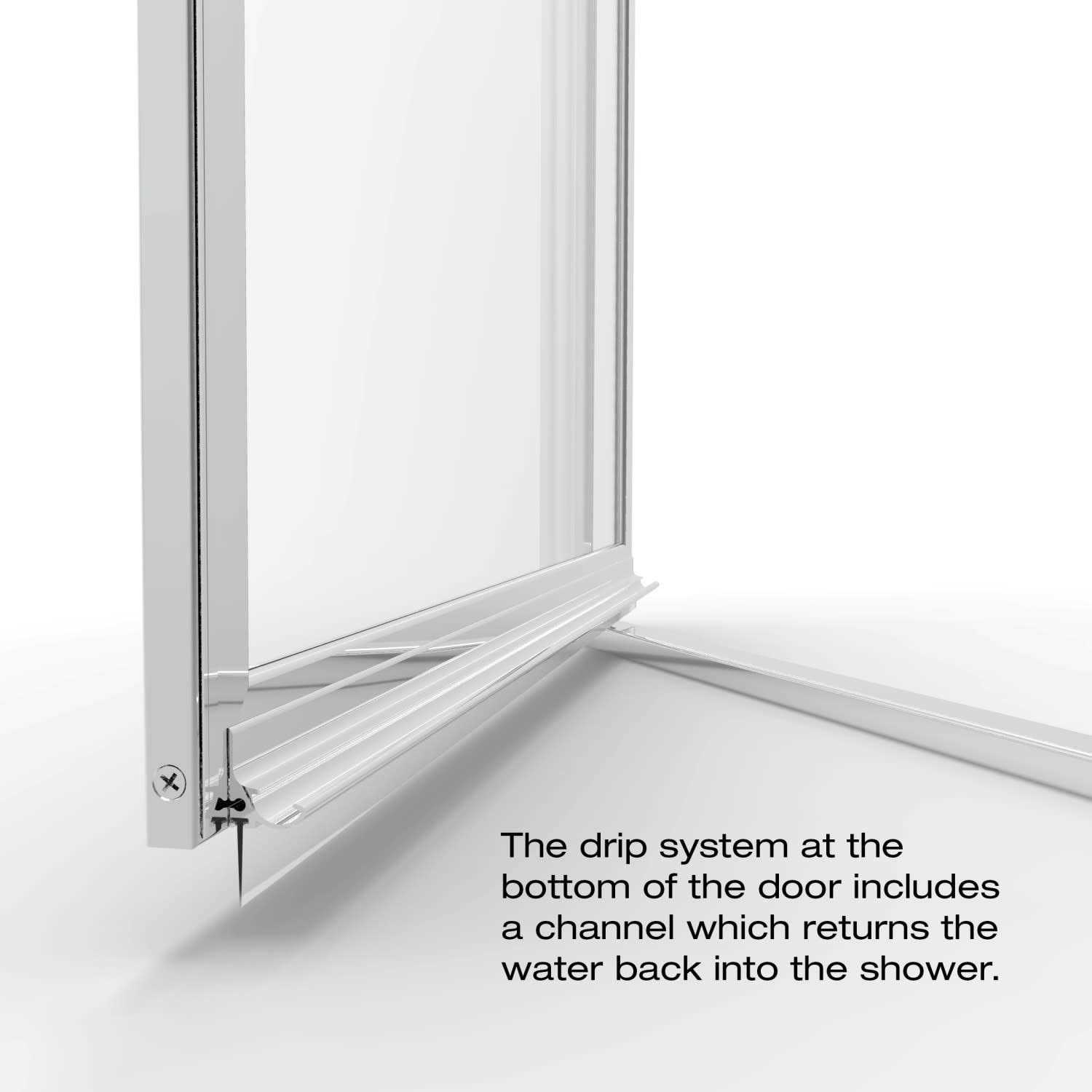 Basco Sopora 29'' x 63.5'' Pivot Framed Shower Door - Image 4