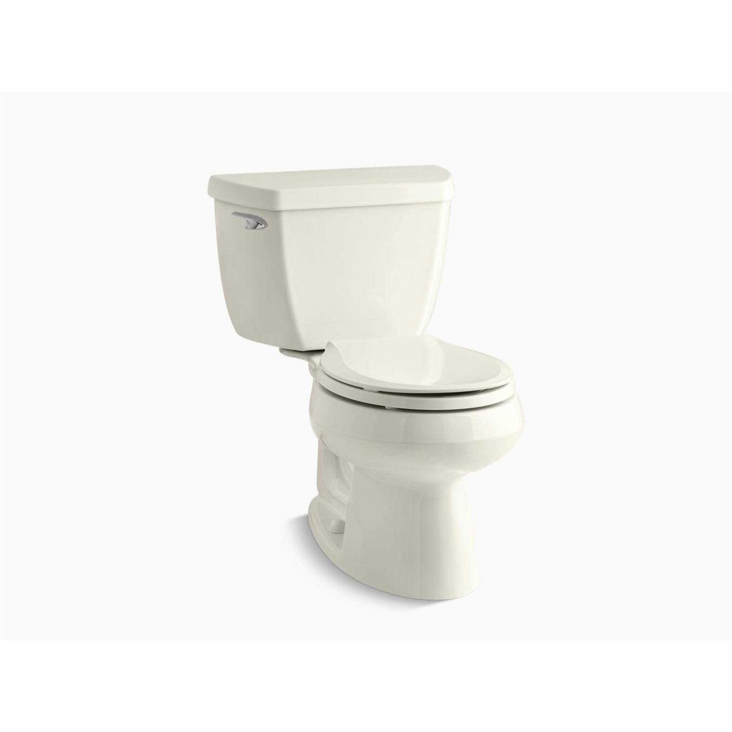 KOHLER Wellworth Classic Two-Piece Round-Front 1.28 GPF Toilet