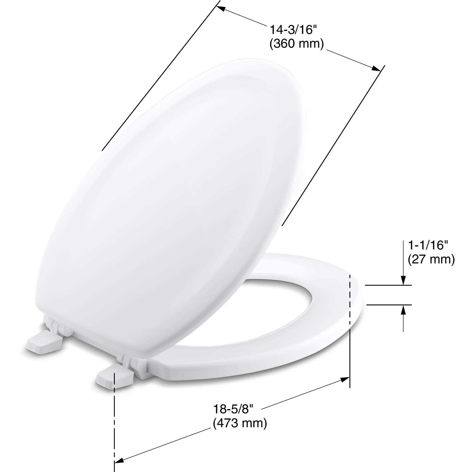 Kohler K-4647-0 Stonewood Elongated Toilet Seat - Image 2