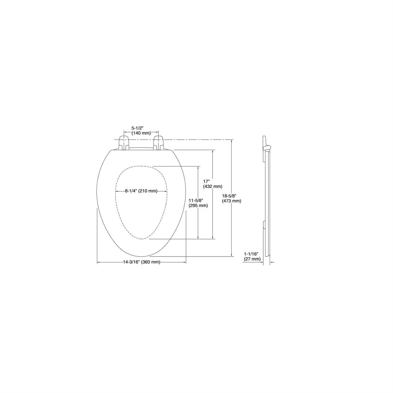 Kohler K-4647-0 Stonewood Elongated Toilet Seat - Image 4