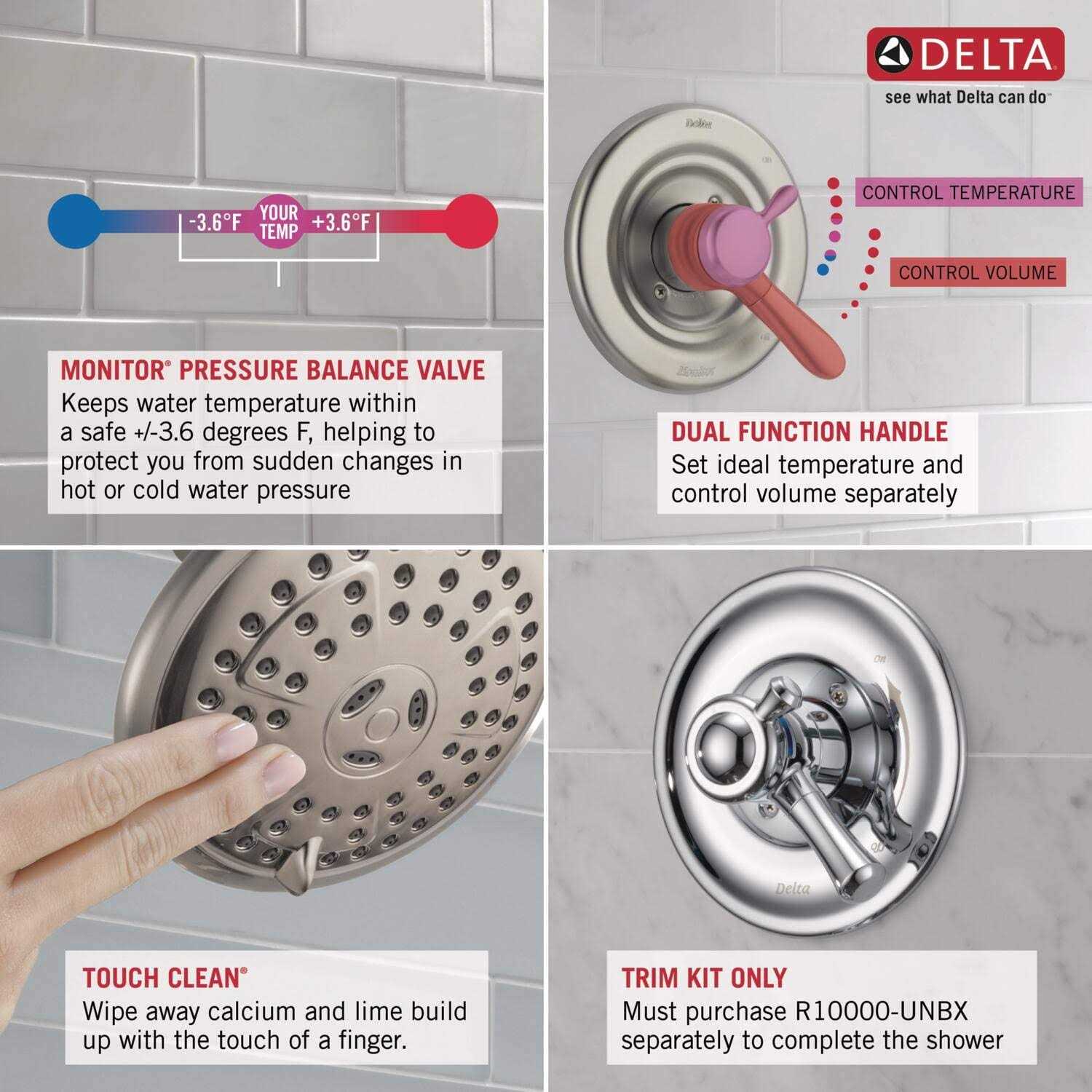 Delta Ashlyn Monitor 17 Series Valve Only Trim T17064-BL - Image 5